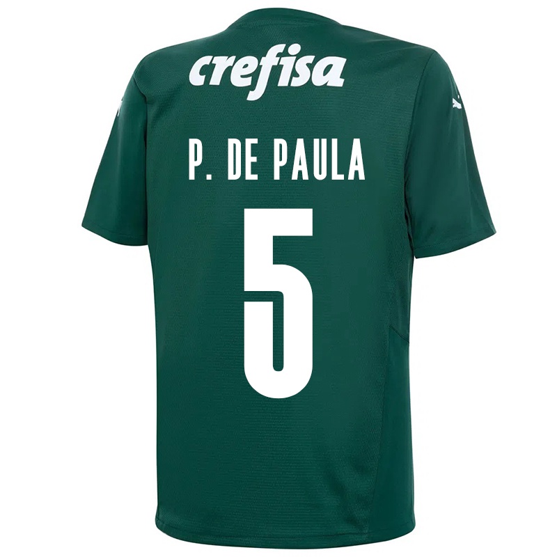 Kinder Patrick De Paula #5 Dunkelgrün Heimtrikot Trikot 2021/22 T-shirt