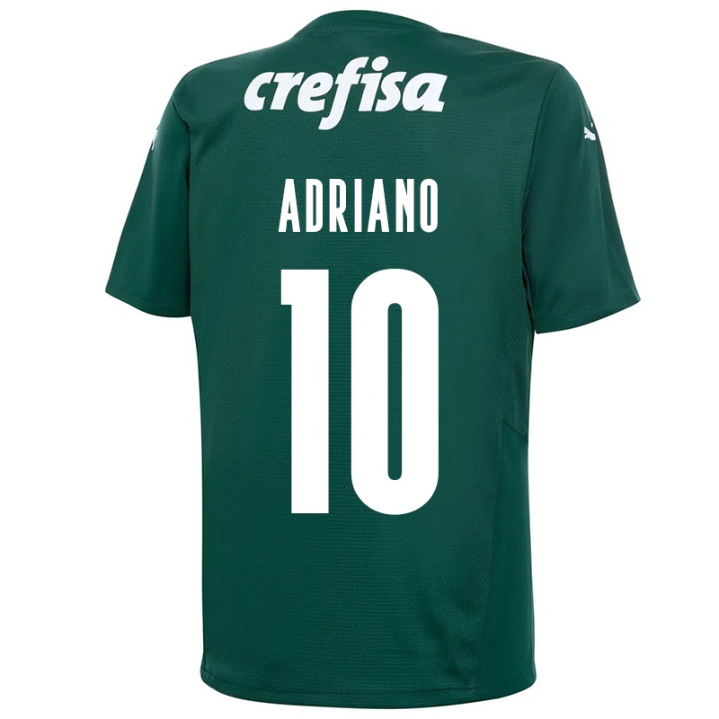 Kinder Luiz Adriano #10 Dunkelgrün Heimtrikot Trikot 2021/22 T-shirt