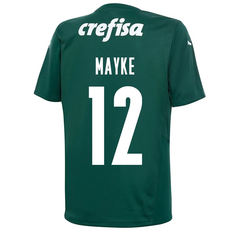 Kinder Mayke #12 Dunkelgrün Heimtrikot Trikot 2021/22 T-shirt