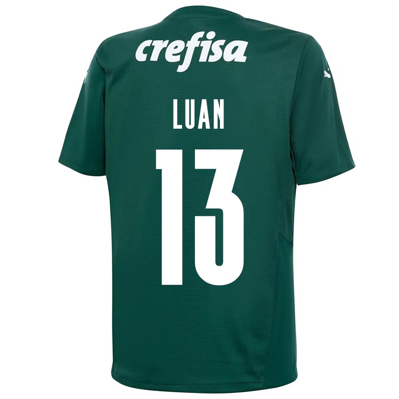 Kinder Luan #13 Dunkelgrün Heimtrikot Trikot 2021/22 T-shirt