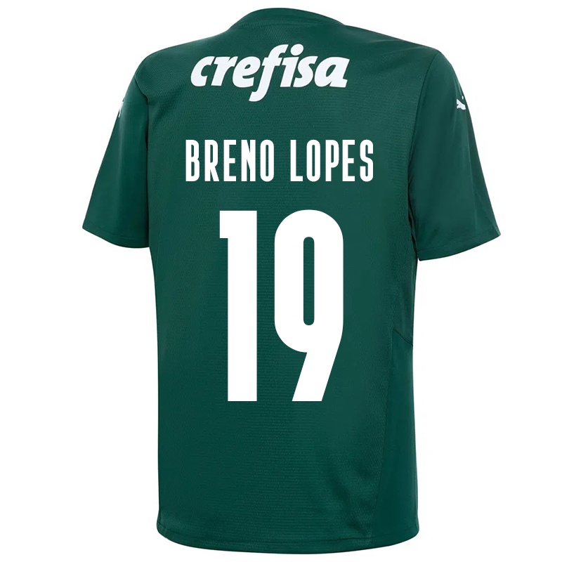 Kinder Breno Lopes #19 Dunkelgrün Heimtrikot Trikot 2021/22 T-shirt