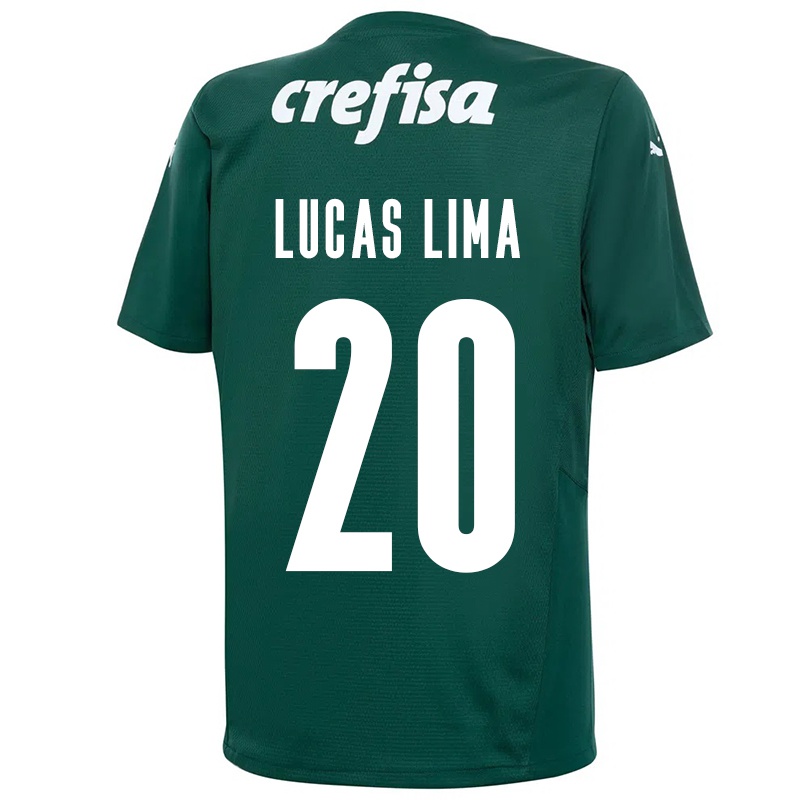 Kinder Lucas Lima #20 Dunkelgrün Heimtrikot Trikot 2021/22 T-shirt