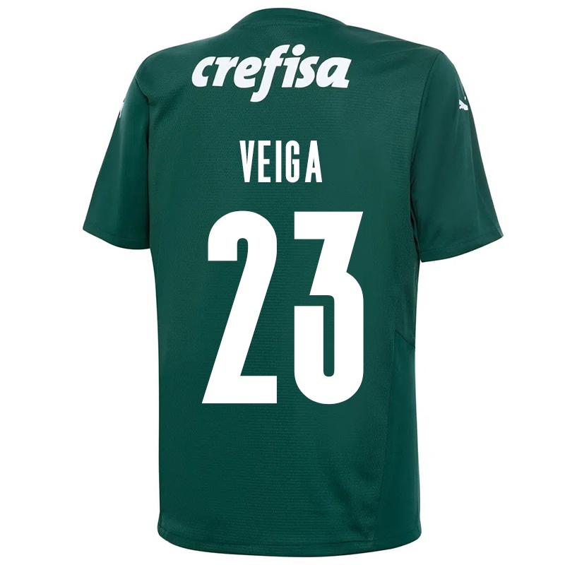 Kinder Raphael Veiga #23 Dunkelgrün Heimtrikot Trikot 2021/22 T-shirt