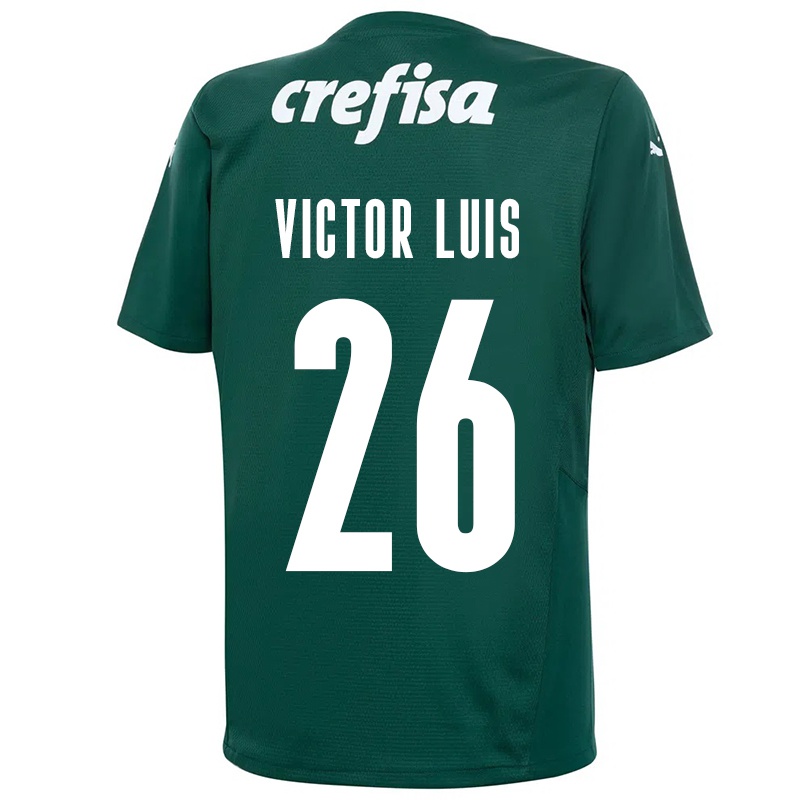 Kinder Victor Luis #26 Dunkelgrün Heimtrikot Trikot 2021/22 T-shirt
