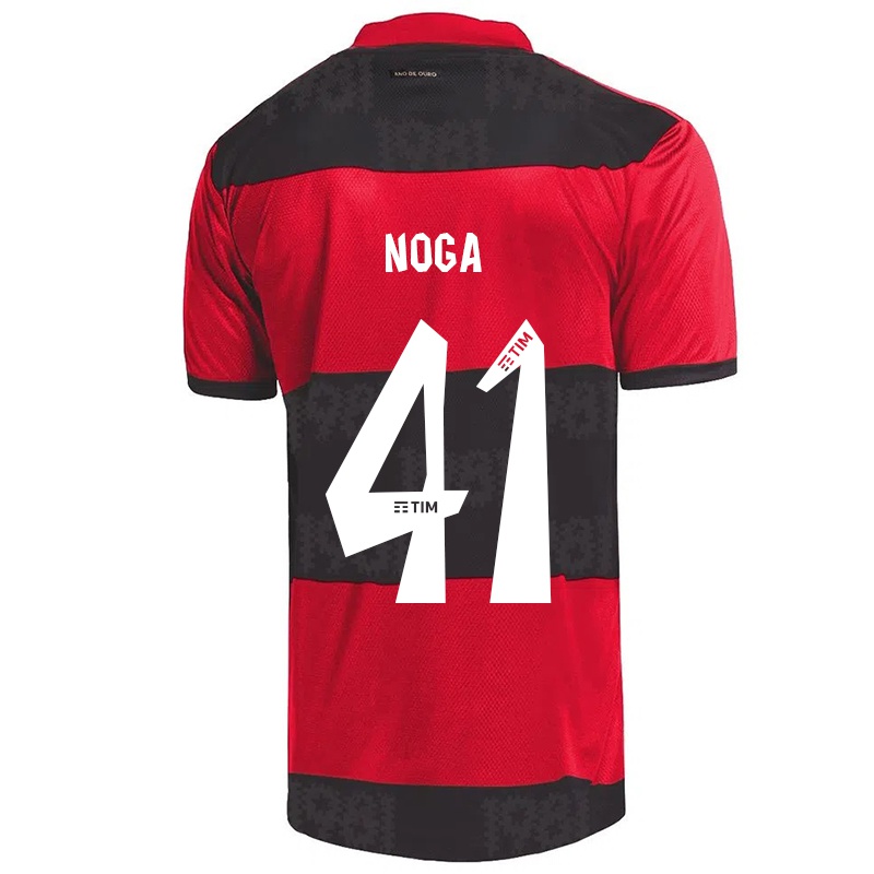 Kinder Gabriel Noga #41 Rot Schwarz Heimtrikot Trikot 2021/22 T-shirt