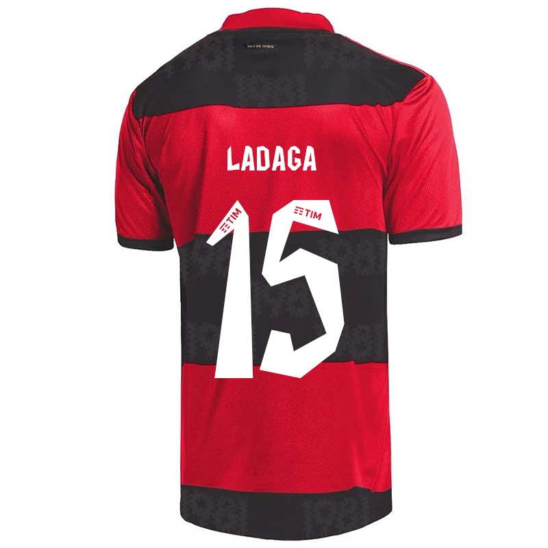 Kinder Carol Ladaga #15 Rot Schwarz Heimtrikot Trikot 2021/22 T-shirt