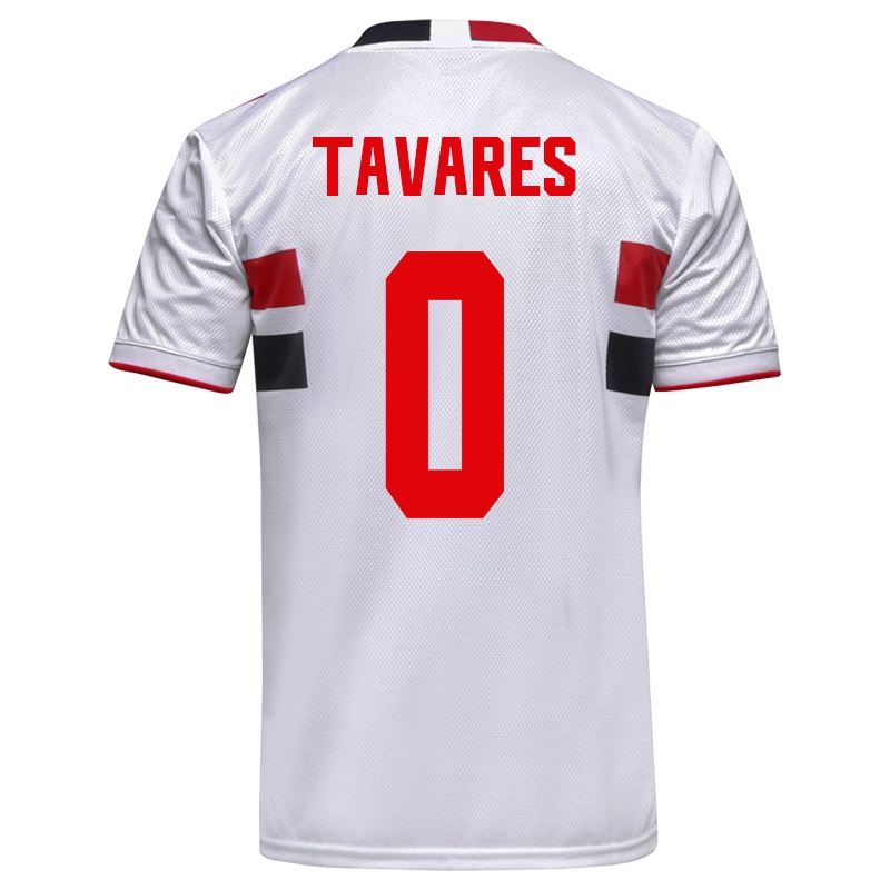 Kinder Junior Tavares #0 Weiß Heimtrikot Trikot 2021/22 T-shirt