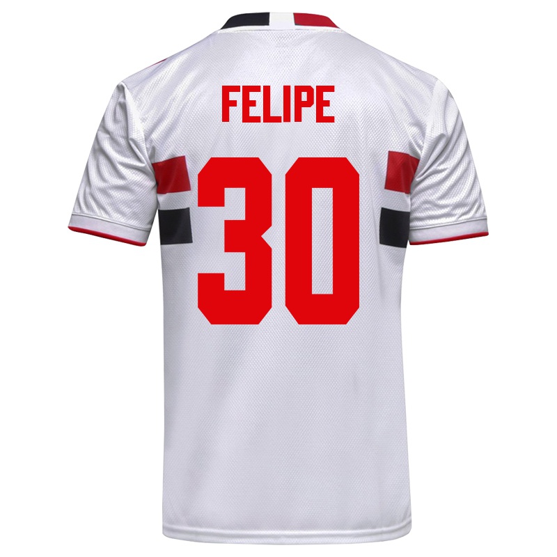 Kinder Everton Felipe #30 Weiß Heimtrikot Trikot 2021/22 T-shirt