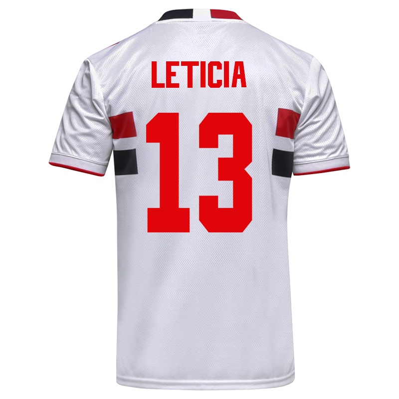 Kinder Leticia #13 Weiß Heimtrikot Trikot 2021/22 T-shirt