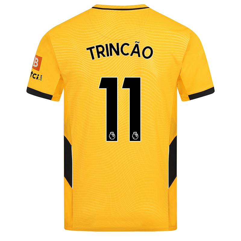 Kinder Francisco Trincao #11 Gelb Heimtrikot Trikot 2021/22 T-shirt