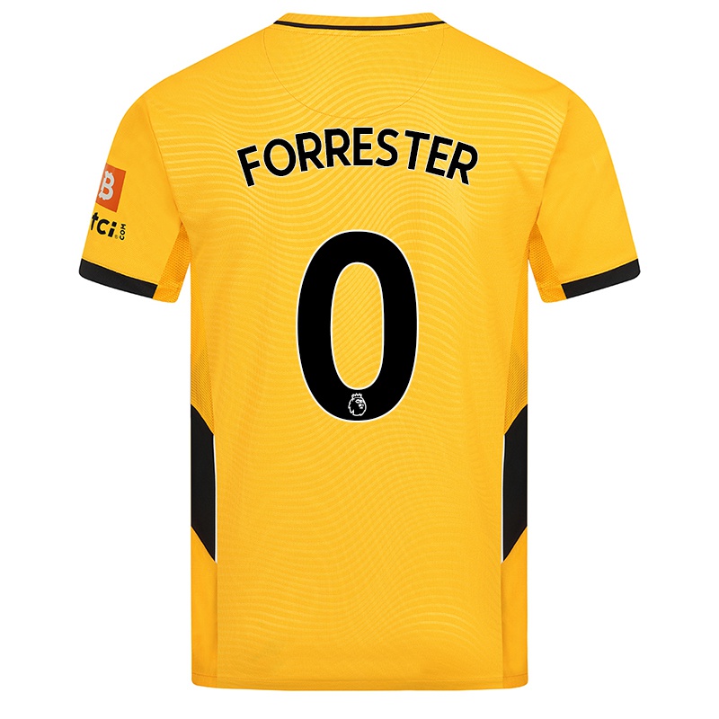 Kinder Jaden Forrester #0 Gelb Heimtrikot Trikot 2021/22 T-shirt