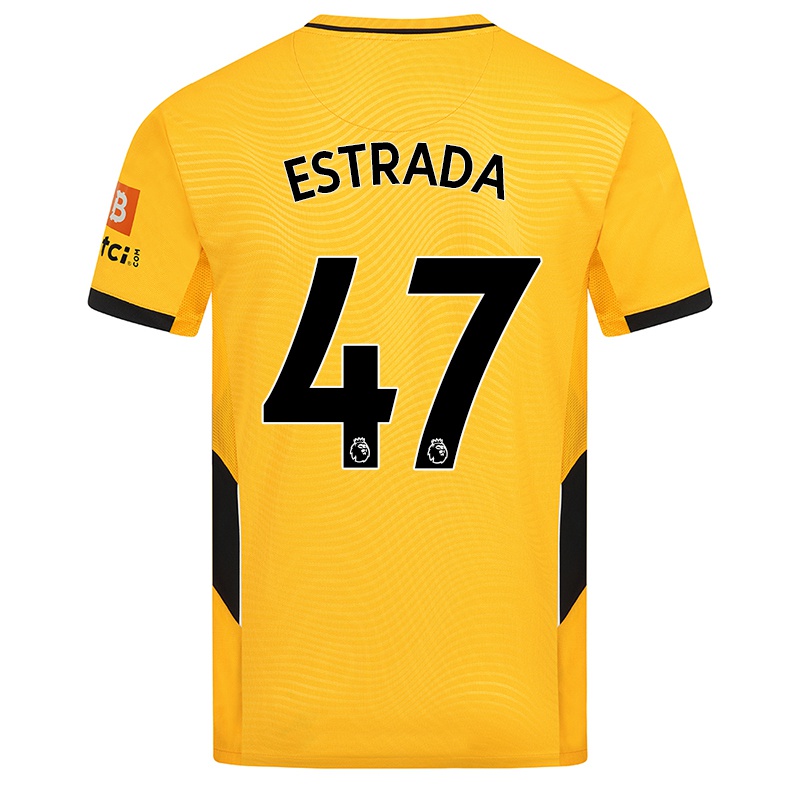 Kinder Pascal Juan Estrada #47 Gelb Heimtrikot Trikot 2021/22 T-shirt