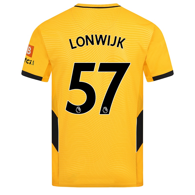 Kinder Nigel Lonwijk #57 Gelb Heimtrikot Trikot 2021/22 T-shirt