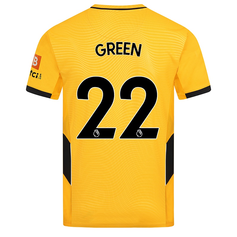 Kinder Lucy Green #22 Gelb Heimtrikot Trikot 2021/22 T-shirt