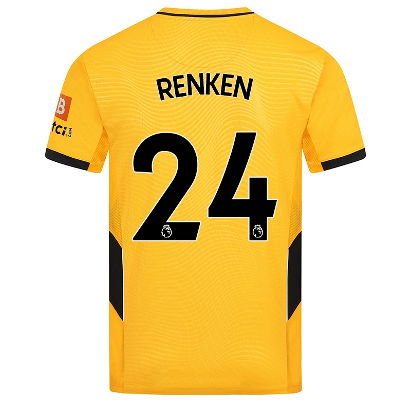 Kinder Anna Renken #24 Gelb Heimtrikot Trikot 2021/22 T-shirt