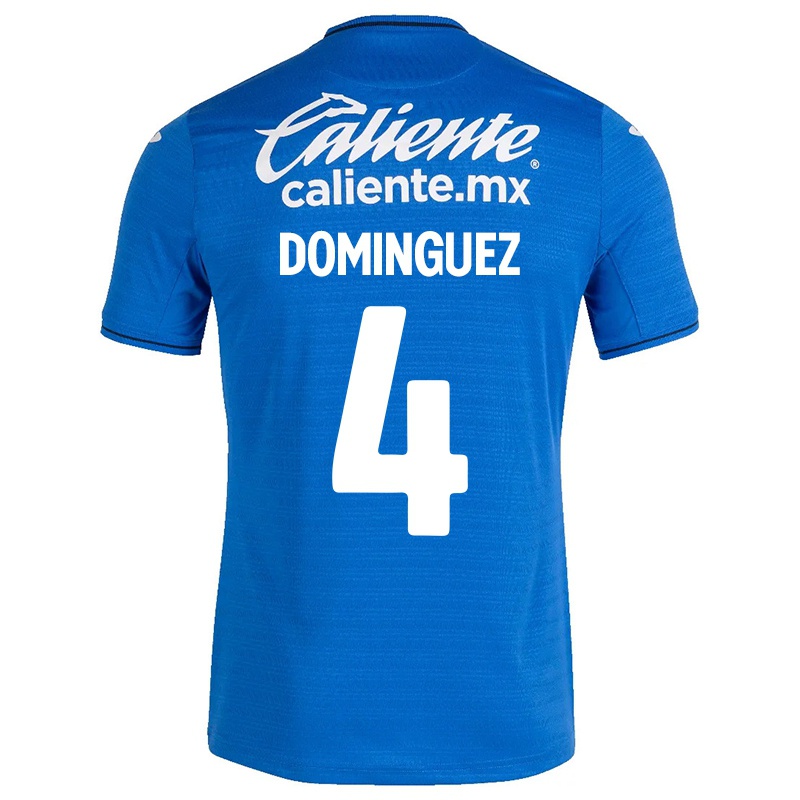 Kinder Julio Dominguez #4 Dunkelblau Heimtrikot Trikot 2021/22 T-shirt