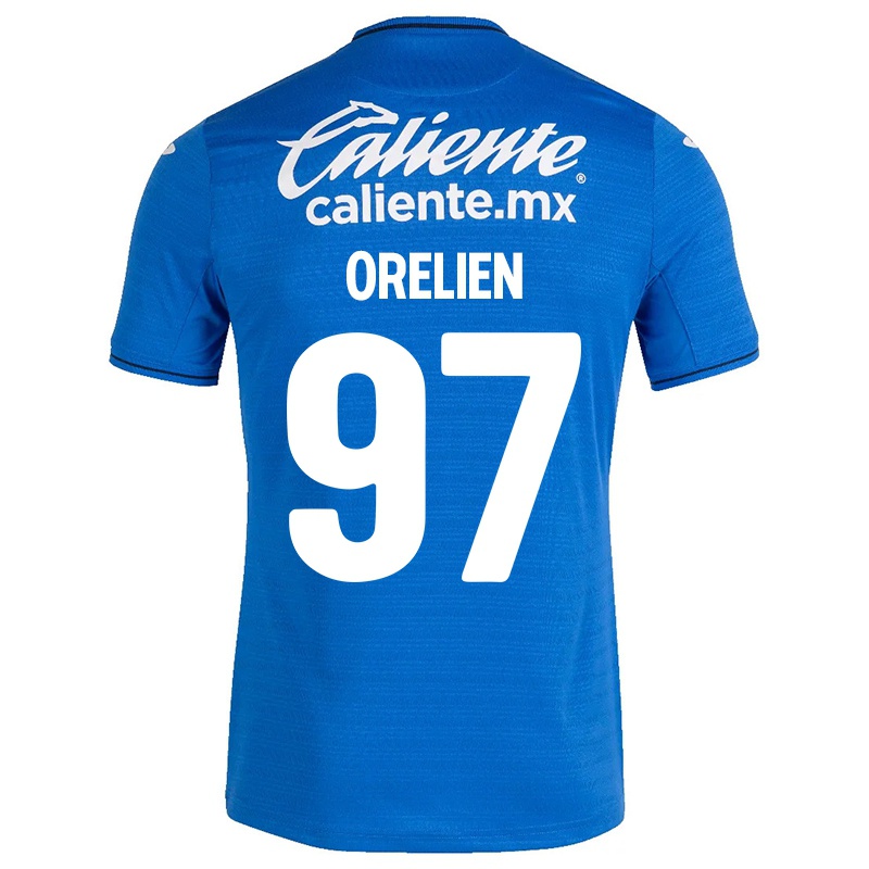 Kinder Angel Orelien #97 Dunkelblau Heimtrikot Trikot 2021/22 T-shirt