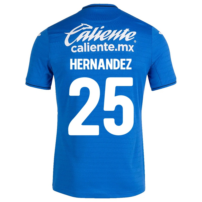 Kinder Dayri Hernandez #25 Dunkelblau Heimtrikot Trikot 2021/22 T-shirt