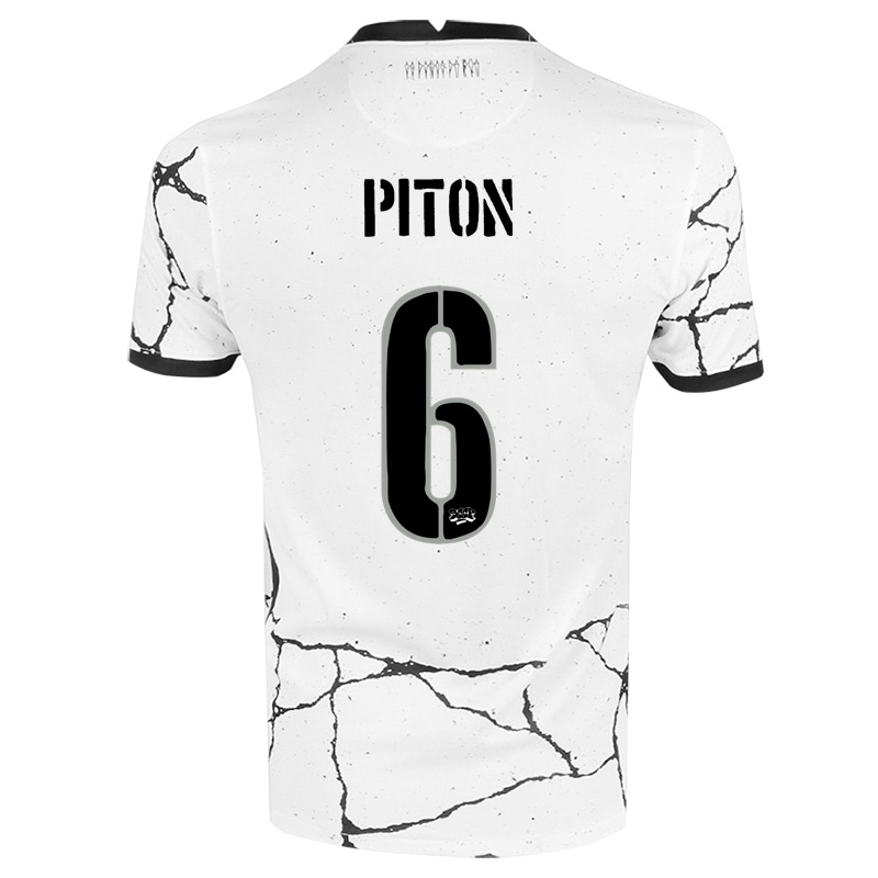 Kinder Lucas Piton #6 Weiß Heimtrikot Trikot 2021/22 T-shirt