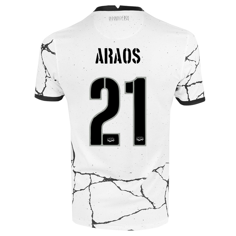Kinder Angelo Araos #21 Weiß Heimtrikot Trikot 2021/22 T-shirt