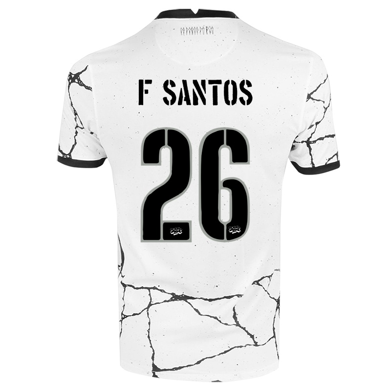 Kinder Fabio Santos #26 Weiß Heimtrikot Trikot 2021/22 T-shirt