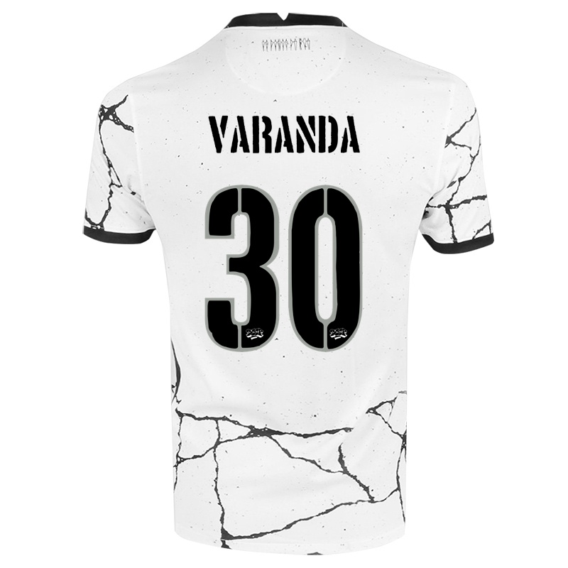 Kinder Rodrigo Varanda #30 Weiß Heimtrikot Trikot 2021/22 T-shirt