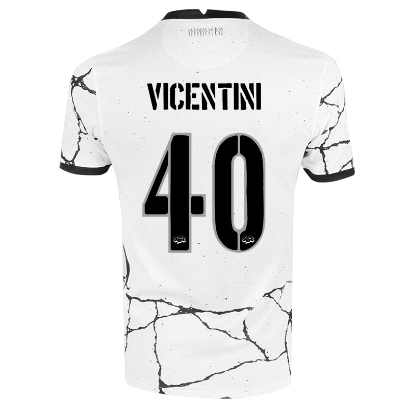 Kinder Guilherme Vicentini #40 Weiß Heimtrikot Trikot 2021/22 T-shirt