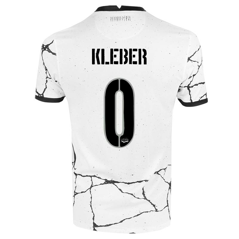 Kinder John Kleber #0 Weiß Heimtrikot Trikot 2021/22 T-shirt