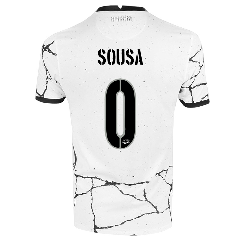 Kinder Emerson Sousa #0 Weiß Heimtrikot Trikot 2021/22 T-shirt