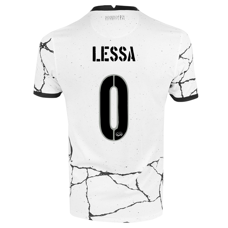 Kinder John Lessa #0 Weiß Heimtrikot Trikot 2021/22 T-shirt