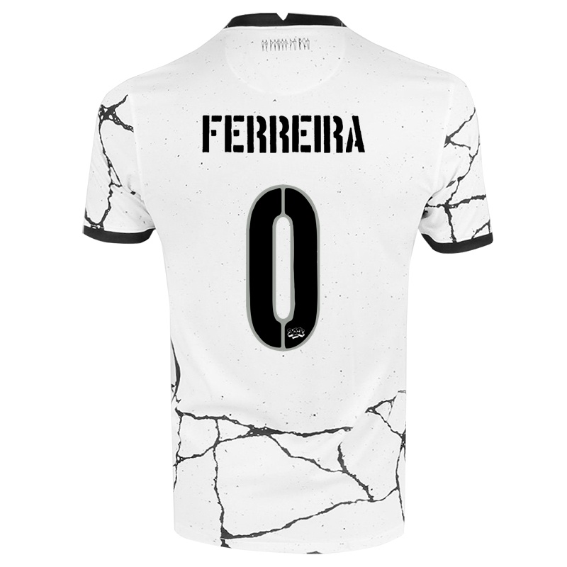 Kinder Alan Ferreira #0 Weiß Heimtrikot Trikot 2021/22 T-shirt