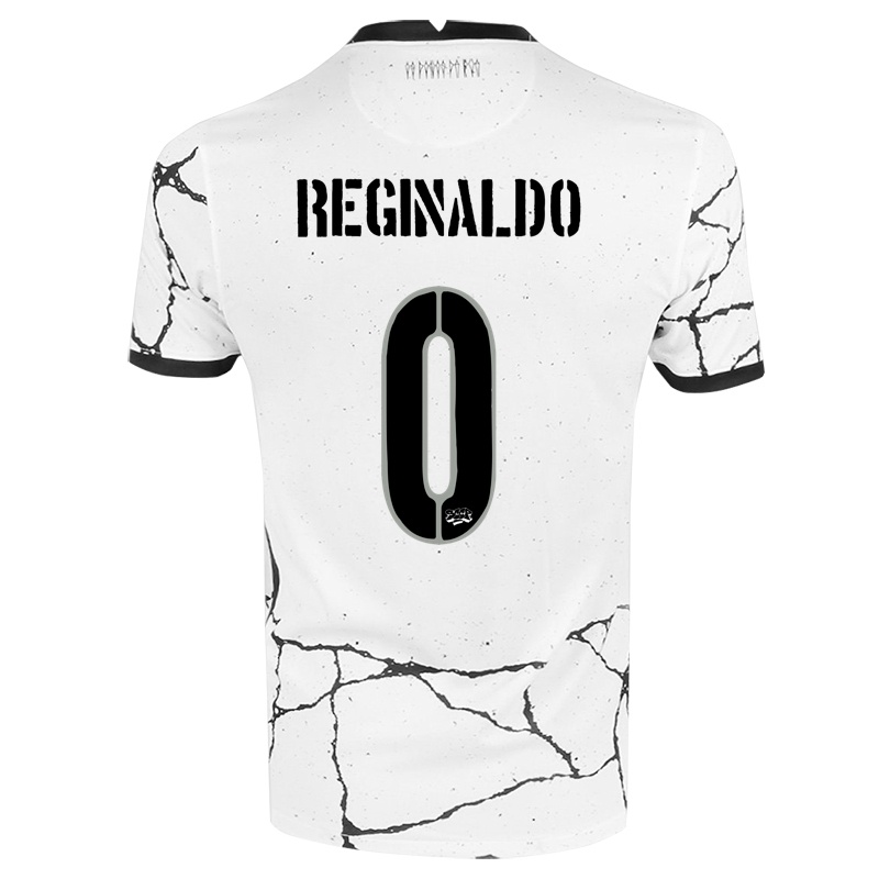 Kinder Reginaldo #0 Weiß Heimtrikot Trikot 2021/22 T-shirt