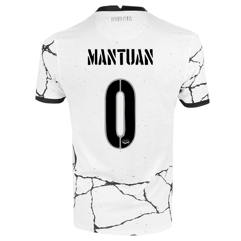 Kinder Gustavo Mantuan #0 Weiß Heimtrikot Trikot 2021/22 T-shirt