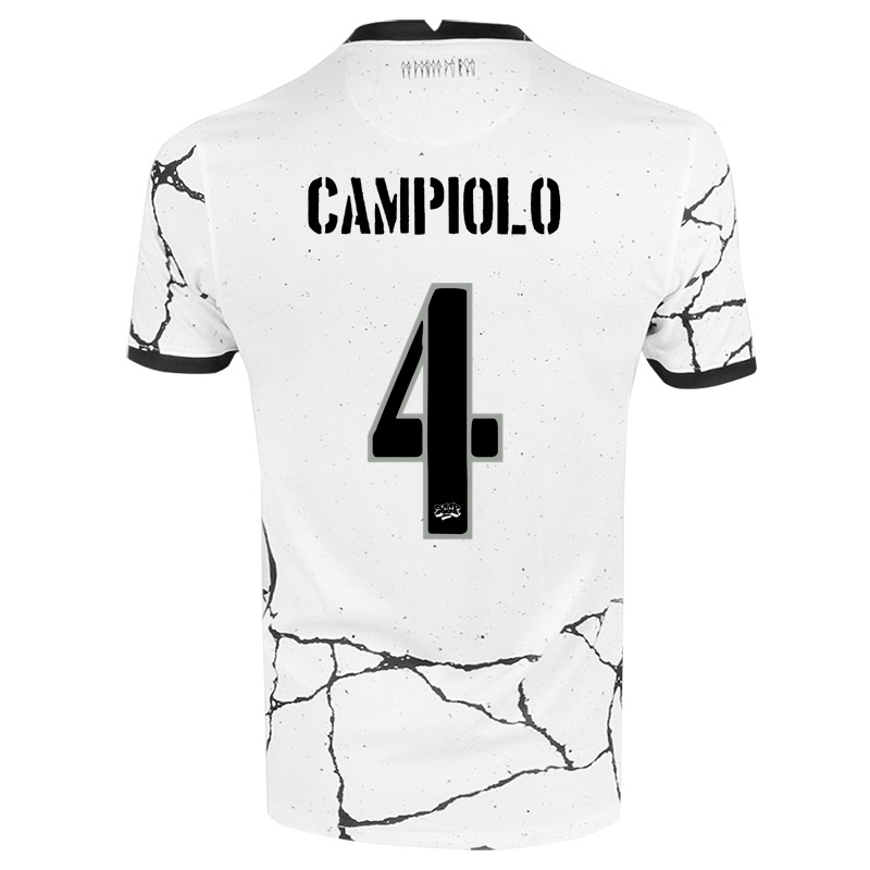 Kinder Giovanna Campiolo #4 Weiß Heimtrikot Trikot 2021/22 T-shirt