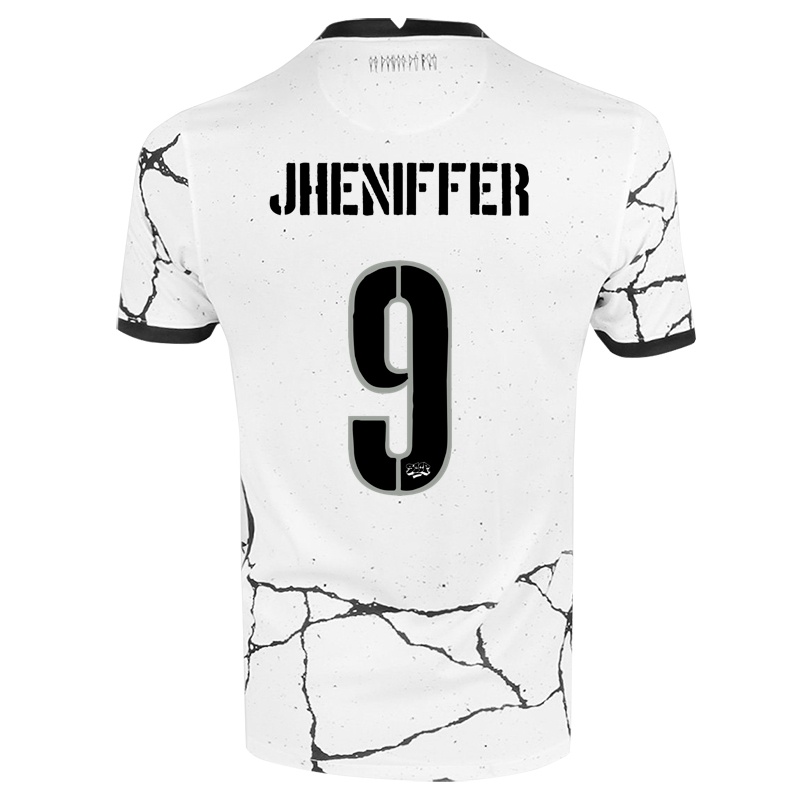Kinder Jheniffer #9 Weiß Heimtrikot Trikot 2021/22 T-shirt