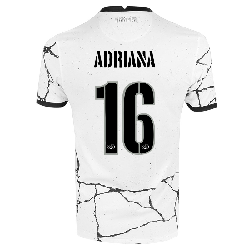 Kinder Adriana #16 Weiß Heimtrikot Trikot 2021/22 T-shirt