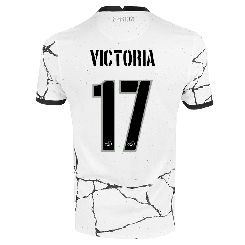 Kinder Victoria #17 Weiß Heimtrikot Trikot 2021/22 T-shirt