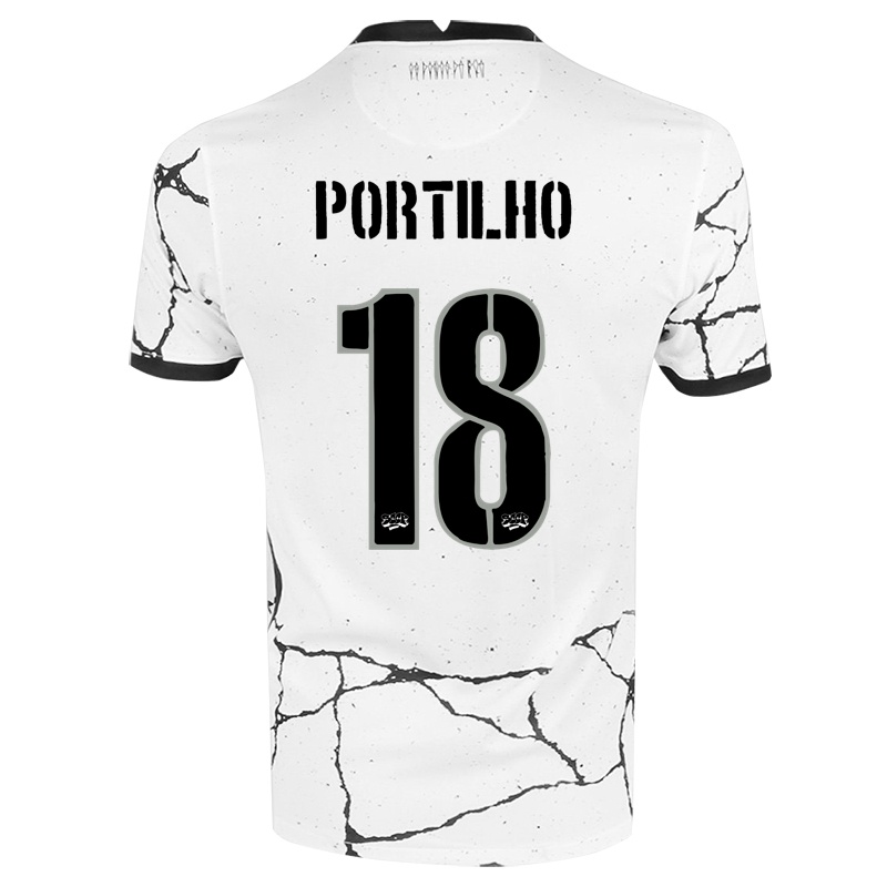 Kinder Gabi Portilho #18 Weiß Heimtrikot Trikot 2021/22 T-shirt