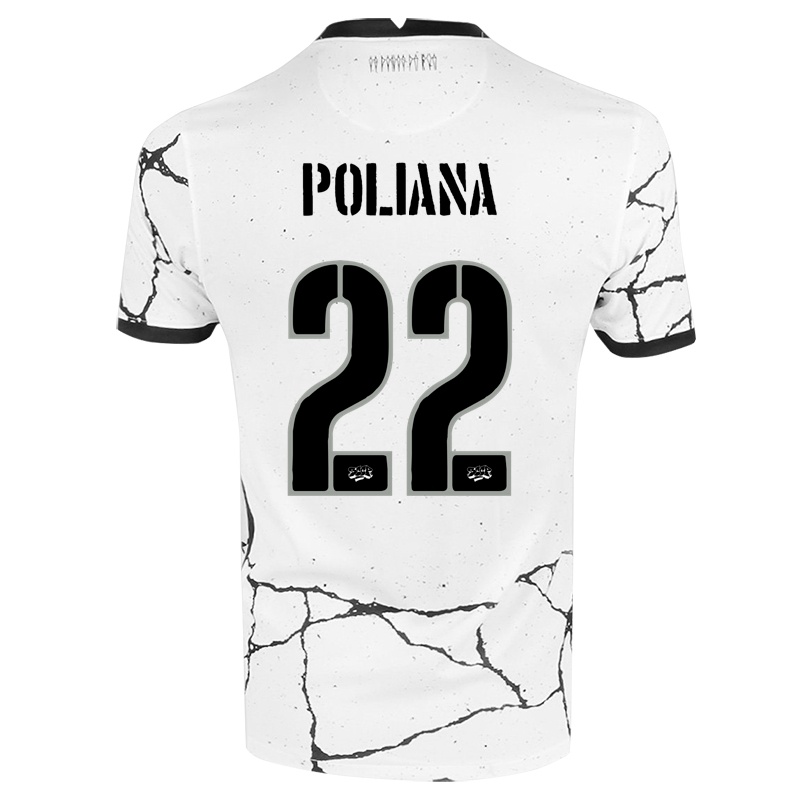 Kinder Poliana #22 Weiß Heimtrikot Trikot 2021/22 T-shirt