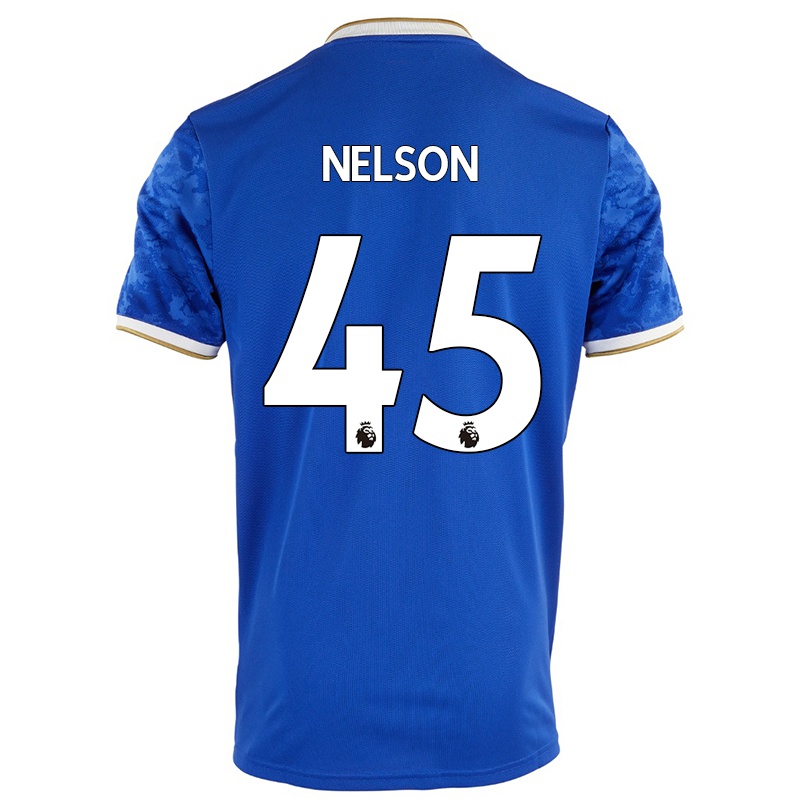 Kinder Benjamin Harvey Nelson #45 Königsblau Heimtrikot Trikot 2021/22 T-shirt