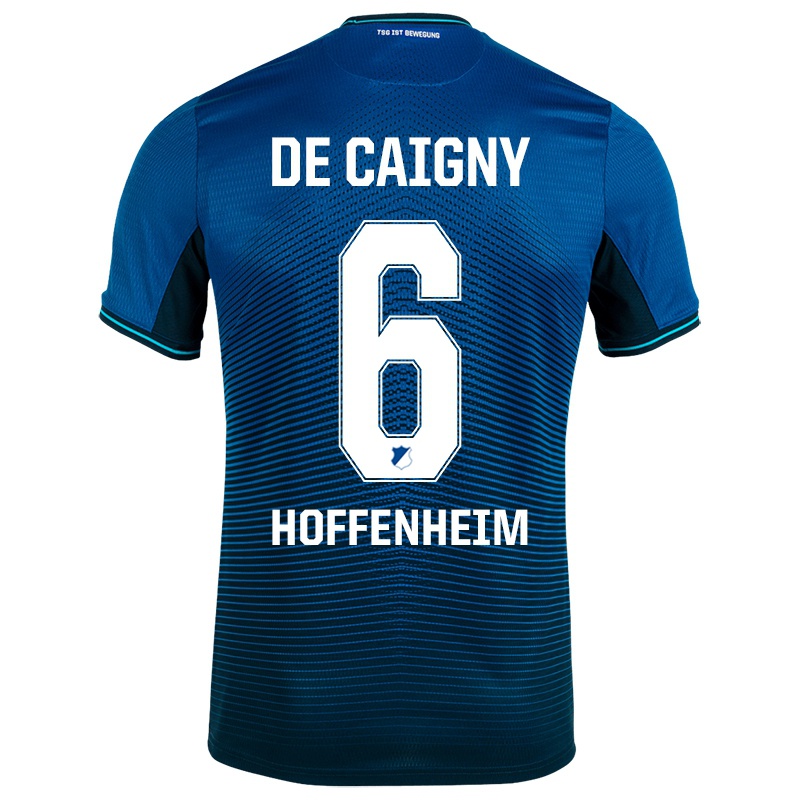 Kinder Tine De Caigny #6 Navy Blau Heimtrikot Trikot 2021/22 T-shirt