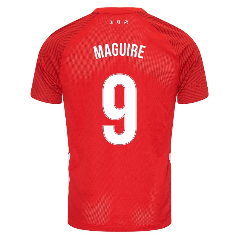 Kinder Anne Maguire #9 Rot Heimtrikot Trikot 2021/22 T-shirt