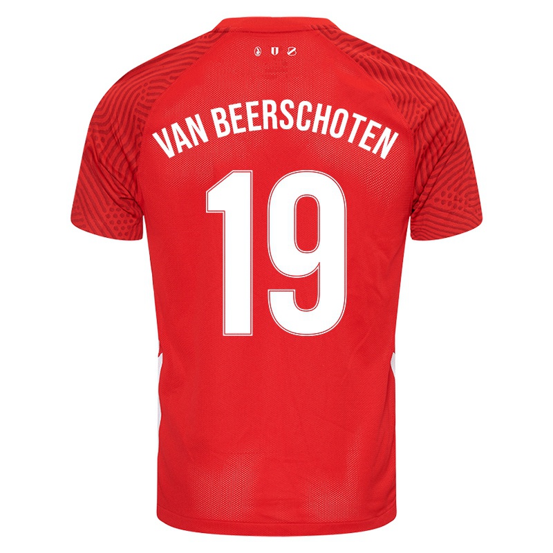 Kinder Nadia Van Beerschoten #19 Rot Heimtrikot Trikot 2021/22 T-shirt