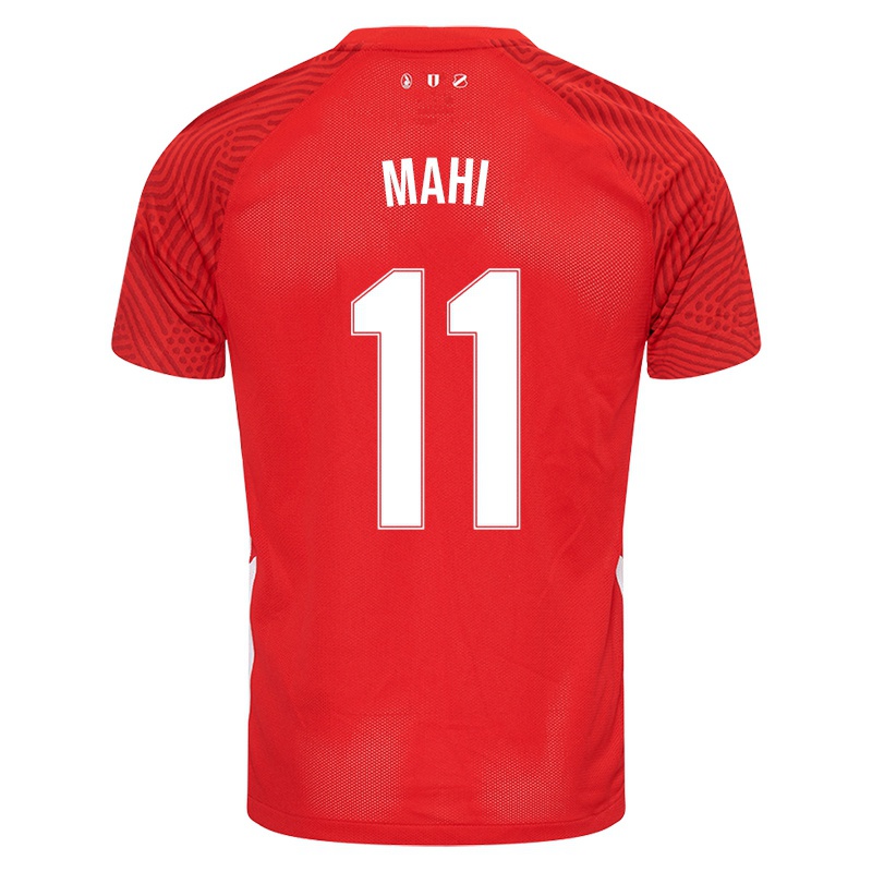 Kinder Mimoun Mahi #19 Rot Heimtrikot Trikot 2021/22 T-shirt