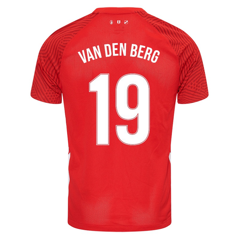 Kinder Davy Van Den Berg #19 Rot Heimtrikot Trikot 2021/22 T-shirt