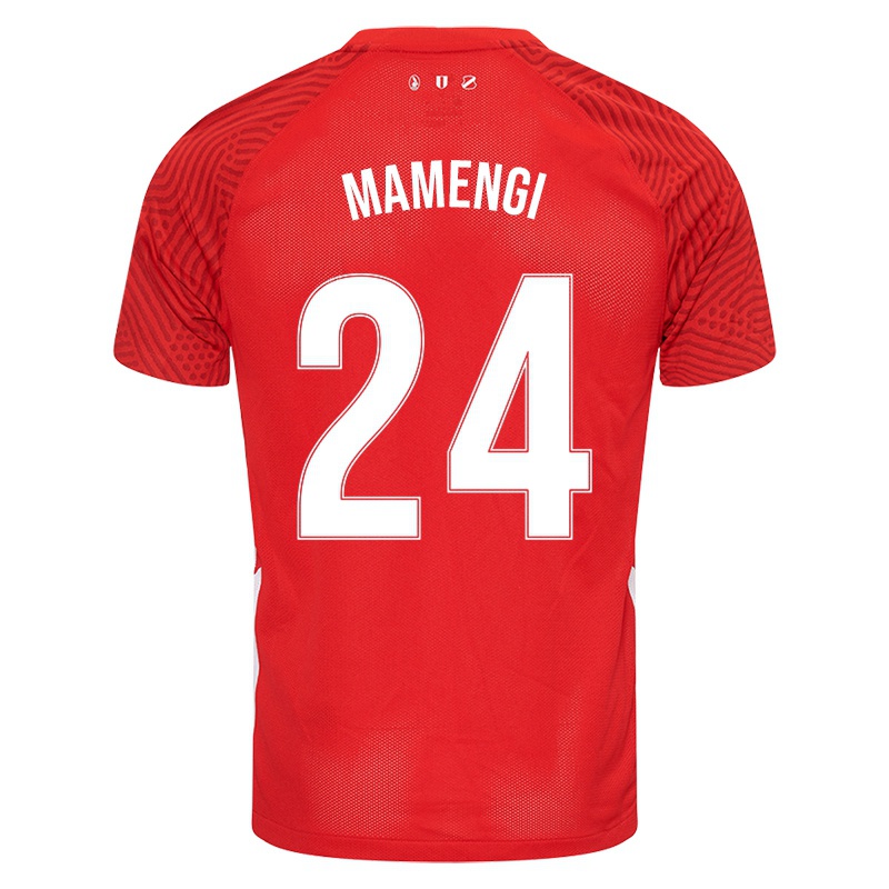 Kinder Christopher Mamengi #24 Rot Heimtrikot Trikot 2021/22 T-shirt