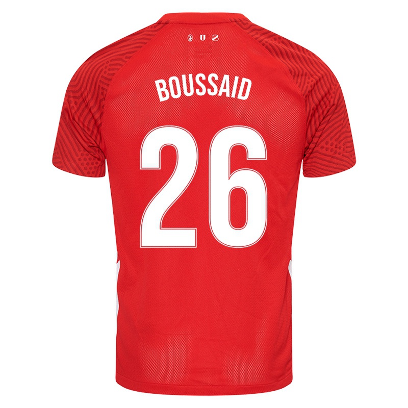 Kinder Othmane Boussaid #26 Rot Heimtrikot Trikot 2021/22 T-shirt