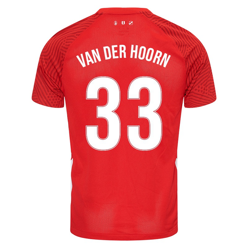 Kinder Mike Van Der Hoorn #33 Rot Heimtrikot Trikot 2021/22 T-shirt