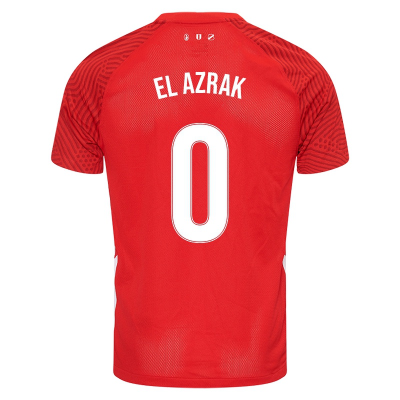 Kinder Rayan El Azrak #0 Rot Heimtrikot Trikot 2021/22 T-shirt