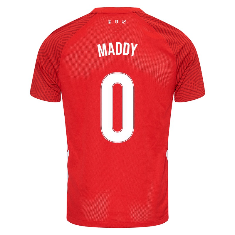 Kinder Eros Maddy #0 Rot Heimtrikot Trikot 2021/22 T-shirt